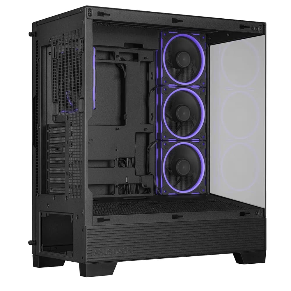 Carcasa ASUS A31 PLUS TG ARGB, Tempered Glass, Middle Tower (Negru) "90DC00R0-B19000" — miniatură