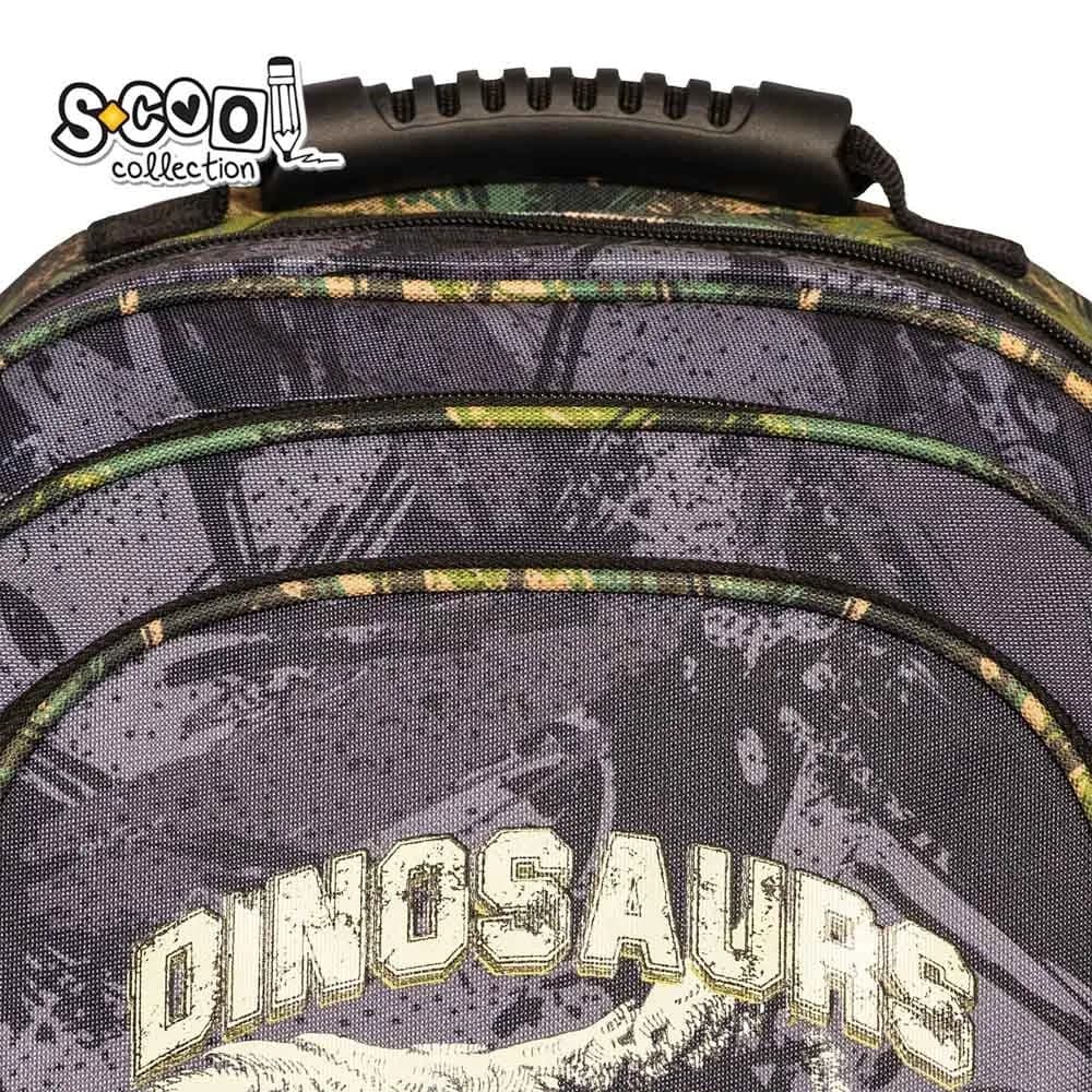 Ghiozdan ergonomic, 40.5x29x13.5 cm, DINO - S-COOL — miniatură