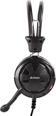 CASTI A4tech, "ComfortFIt", cu fir, standard, utilizare multimedia, microfon pe brat, conectare prin Jack 3.5 mm x 2, negru, "HS-28-1" — miniatură