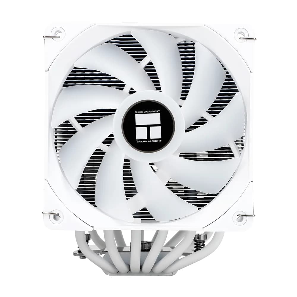 COOLER Thermalright "Peerless Assassin 120 White ARGB" dual tower,skt. Intel si AMD, racire cu aer, vent. 2 x 120mm, 1550 rpm, 6 heatpipes, inaltime 157mm, ARGB,"Peerless Assassin 120 White ARGB" — miniatură