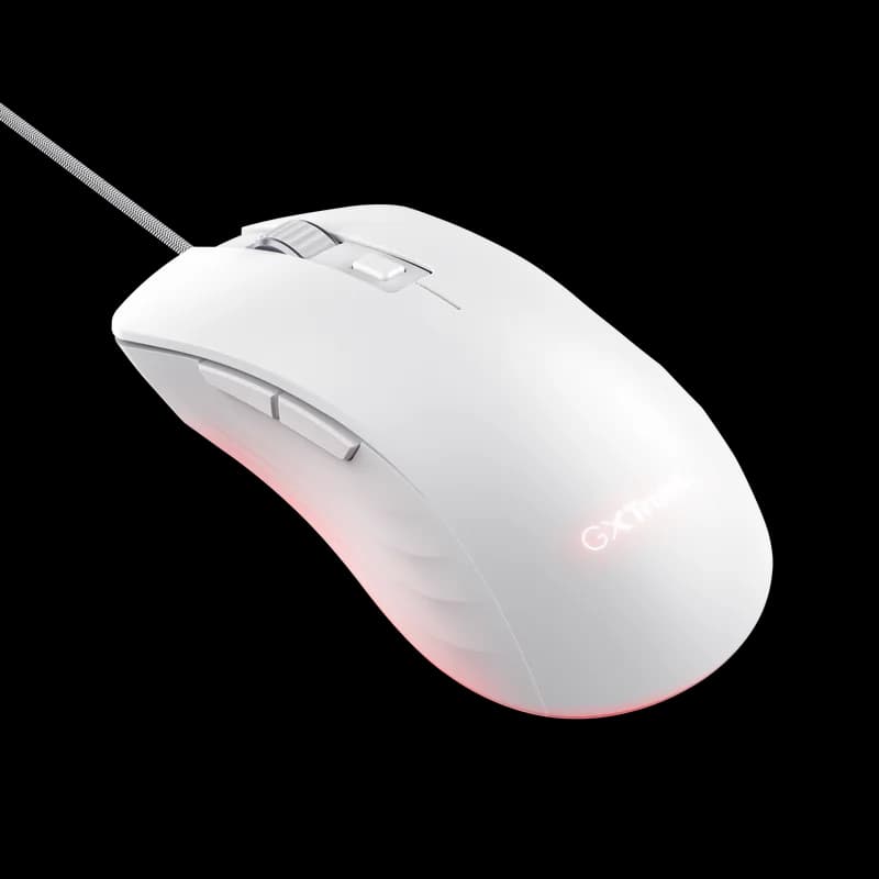 Mouse Gaming Trust GXT924W YBAR+, 25600 DPI, alb — miniatură