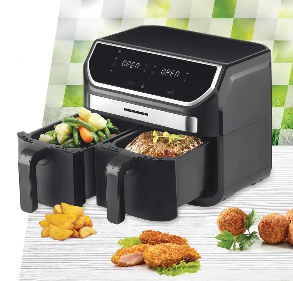 FRITEUZA DUBLA HEINNER DOUBLE MASTER HAF-KDB1700BK — miniatură