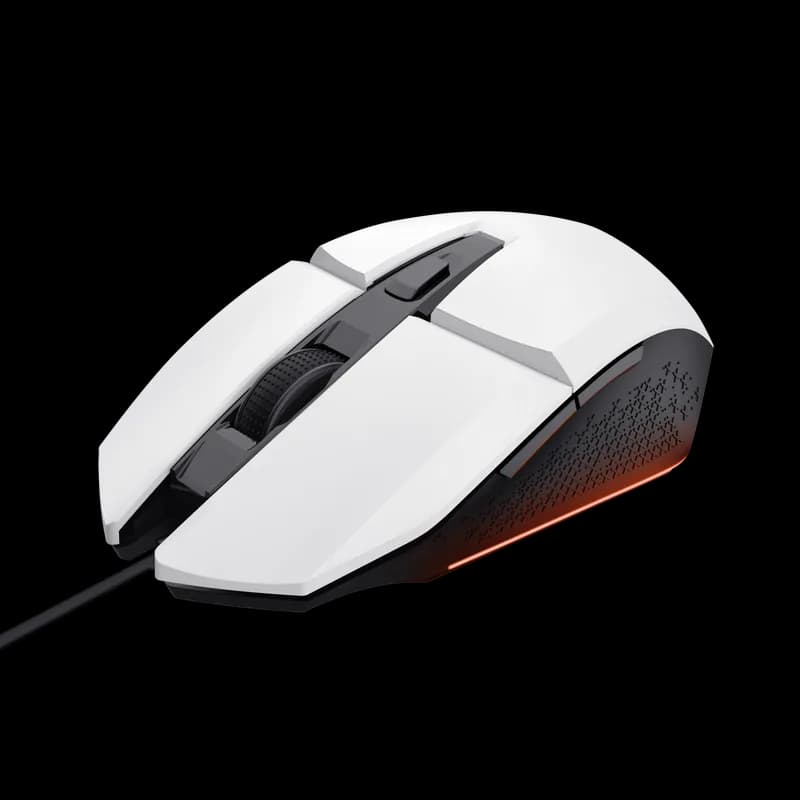 Mouse Gaming Trust GXT 109W Felox, 6400 DPI, alb — miniatură