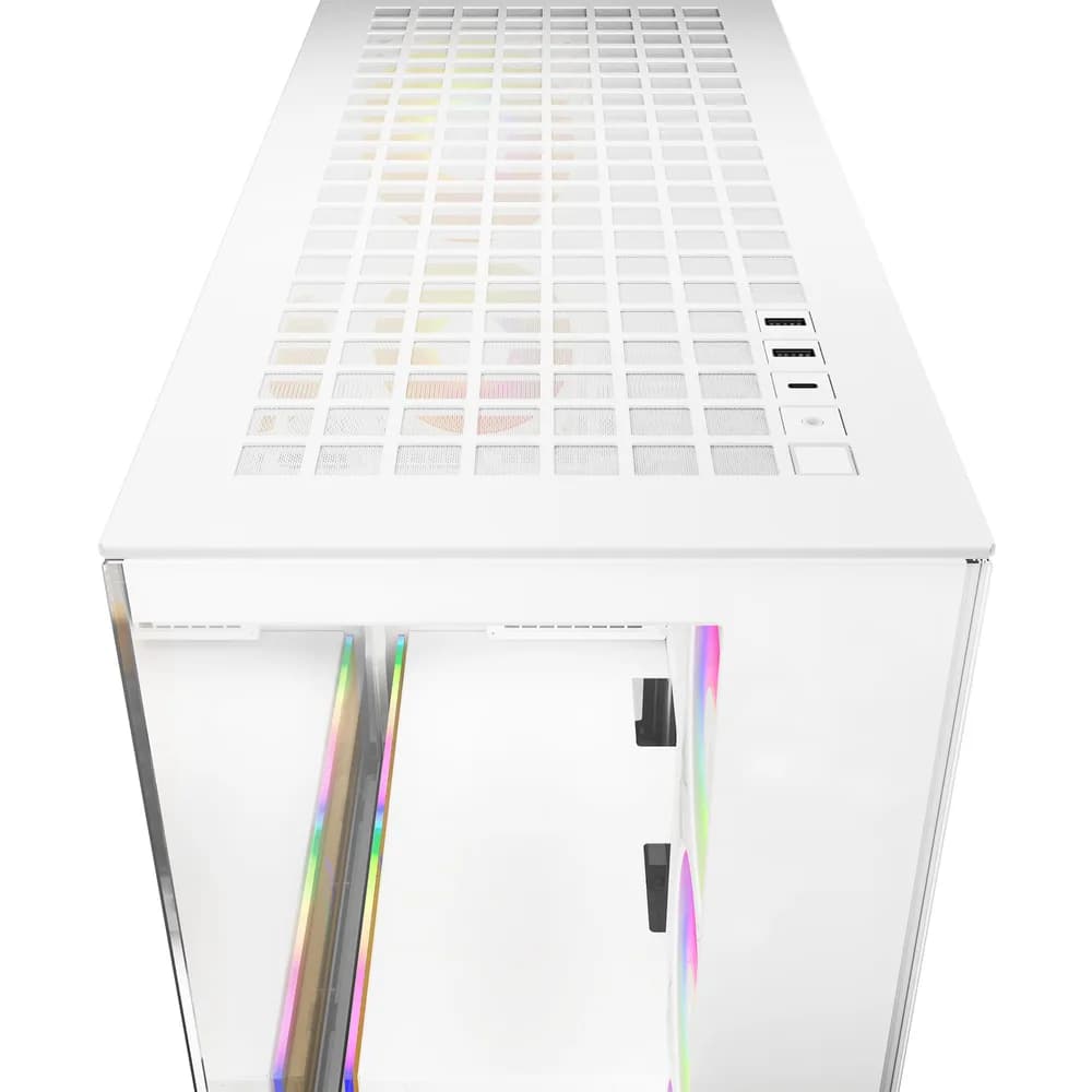 CARCASA Arctic "Xtender Wh", mid tower, max 8xfan, 3xP14 ProR ARGB si 2xP12Pro ARGB instalate, PSU shroud 24 LED ARGB, USB-C x 1, USB 3.2 x 2, audio+mic, 7 sloturi expans, alb, "ACPCC00014A" — miniatură