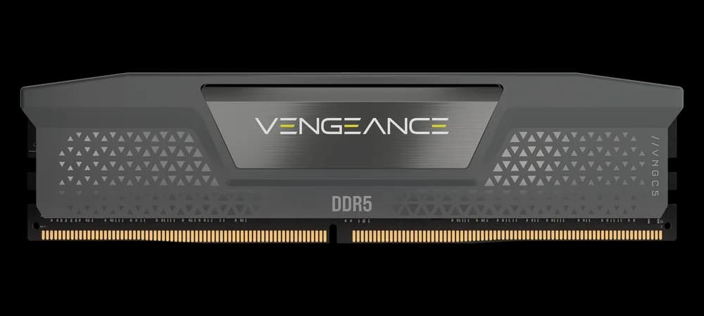 Corsair Memorie DDR5, 16GB, 5600MT/s, C40, 1.25V, AMD/Intel, Gri, VENGEANCE "CMK16GX5M1B5600Z40"