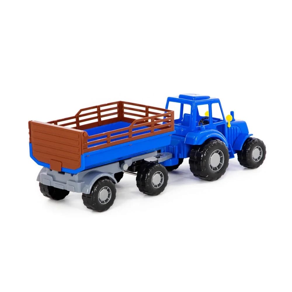 Tractor cu remorca, 43.8x13.4x13.5 cm, Polesie — miniatură