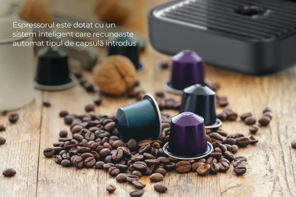 ESPRESSOR CU CAPSULE HEINNER CAFE SUPREME HEMC-DD15BK — miniatură