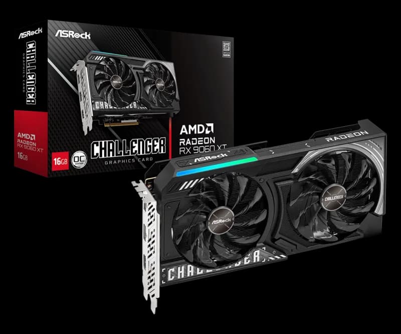 Placa video ASRock Radeon RX 9060 XT, 16GB GDDR6, PCI Express 5.0, 128bit