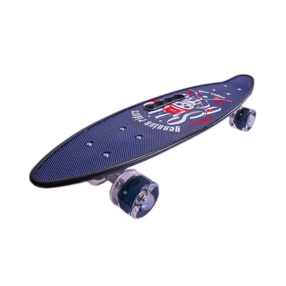 Placa skateboard cu roti silicon, led — miniatură