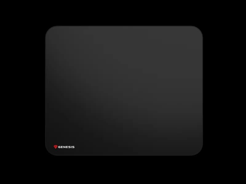 Mousepad Gaming Genesis Carbon 500 L, 400 x 330 mm, Negru