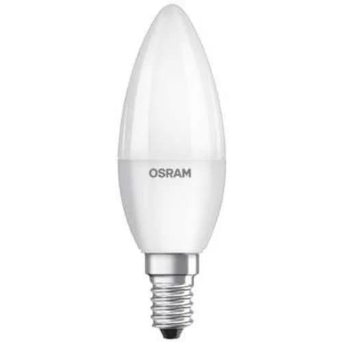 BEC LED Osram, soclu E14, putere 5.7W, forma lumanare, lumina alb, alimentare 220 - 240 V, "000004052899973367"