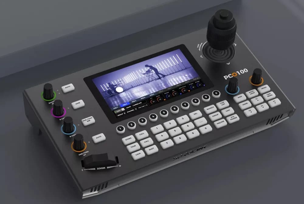 SPROLINK PCO100, Controller PTZ profesional, LCD 5.5'', control RS422/RS485/RS232/IP, protocoale: VISCA, VISCA-Over-IP