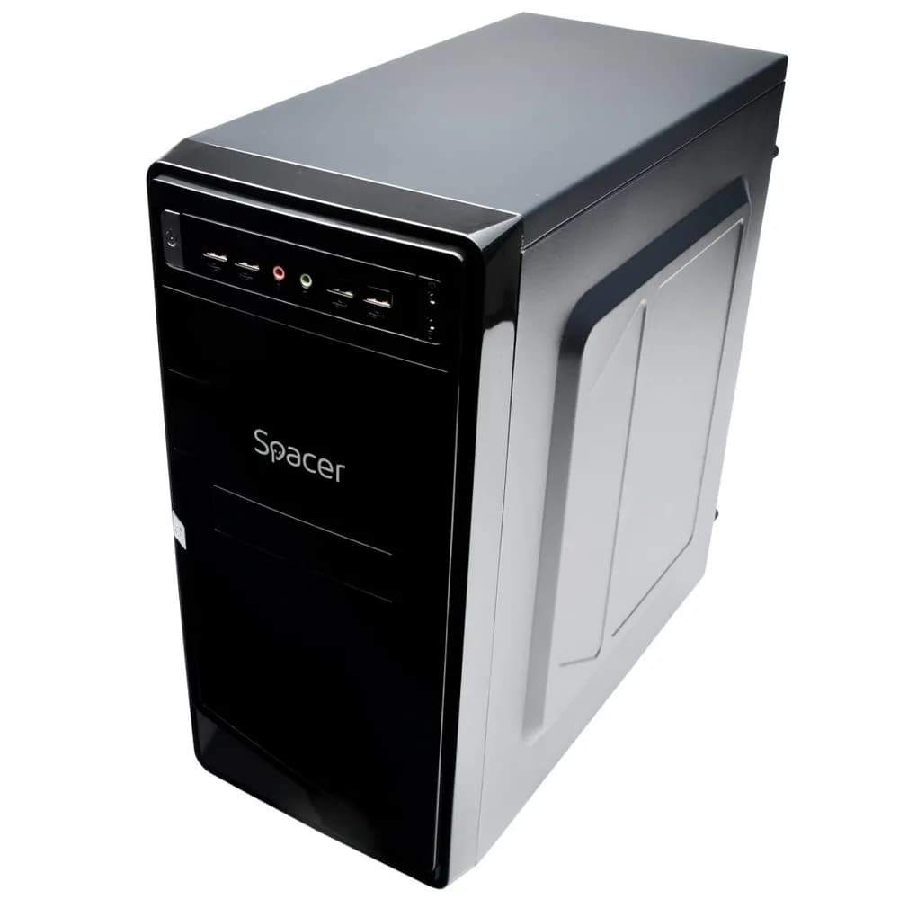 Carcasa SPACER SPC-MOON, Mid Tower, Black — miniatură