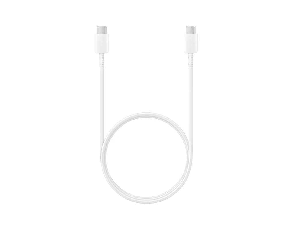 CABLU alimentare smartphone Samsung, USB Type-C (T) la USB Type-C (T), cauciuc, lungime 1 m, alb, "EP-DA705BWEGWW"
