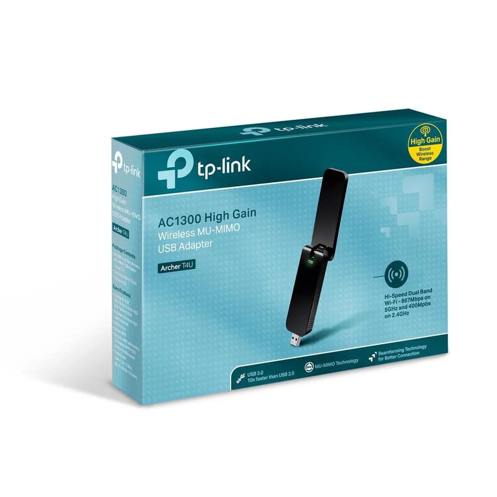 Adaptor wireless TP-LINK Archer T4U, AC1300, WiFI, Dual-Band — miniatură