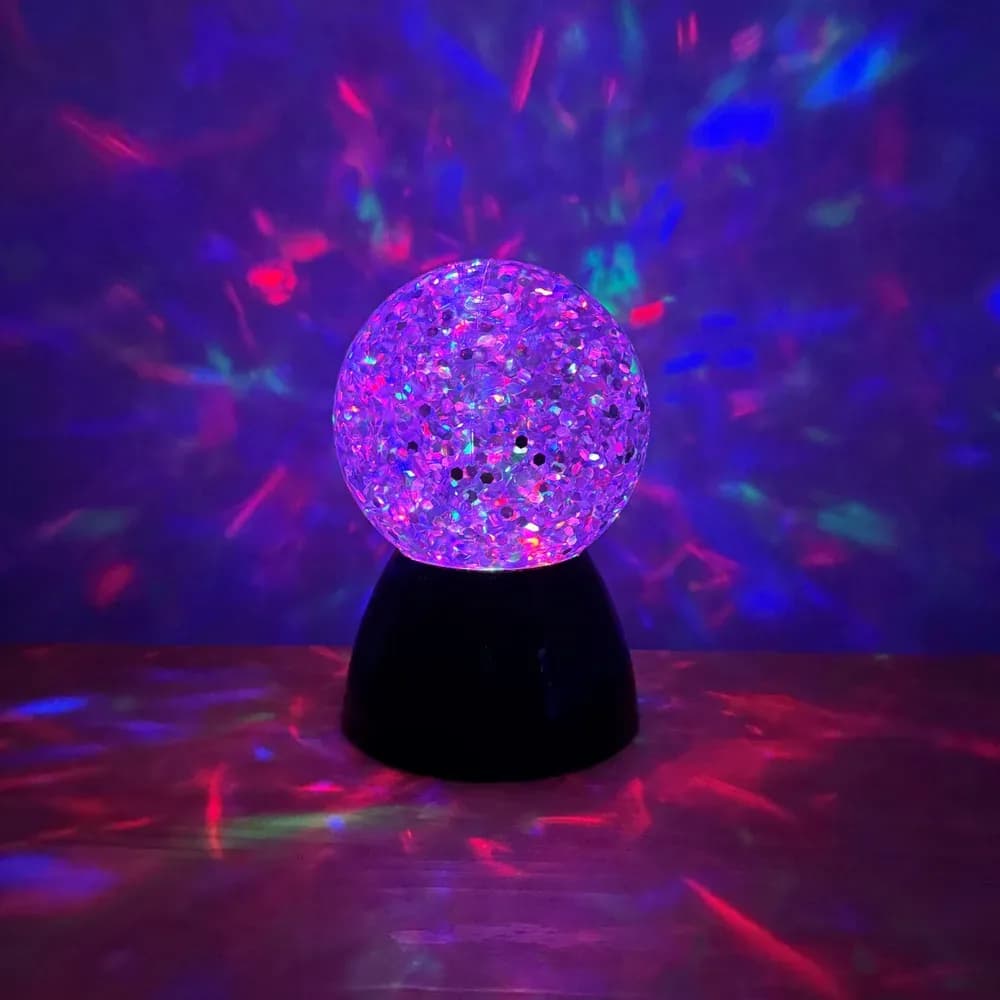 Glob senzorial luminos cu apa si sclipici — miniatură