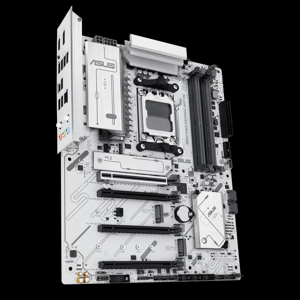 Placa de baza Asus B850 MAX GAMING WIFI W, AM5, DDR5, Alb "B850 MAX GAMING WIFI W" — miniatură