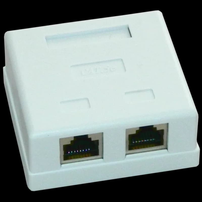 Priza FTP dubla aplicata cat.5e - EMTEX, "EMT-FTP5E-2P-PT"