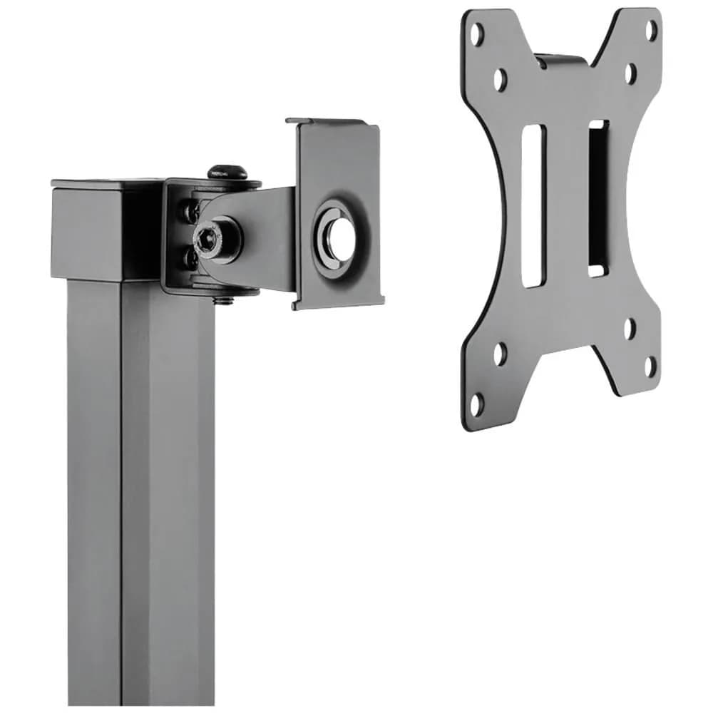 Suport monitor de birou Neomounts FPMA-D865BLACK; pentru display-uri cu diagonale 10"-32", sistem de prindere VESA 75x75~100x100, greutate maxima suportata 7kg, full motion, tilt +20°, swivel +90°, rotate +360°; gas spring; culoare negru. — miniatură