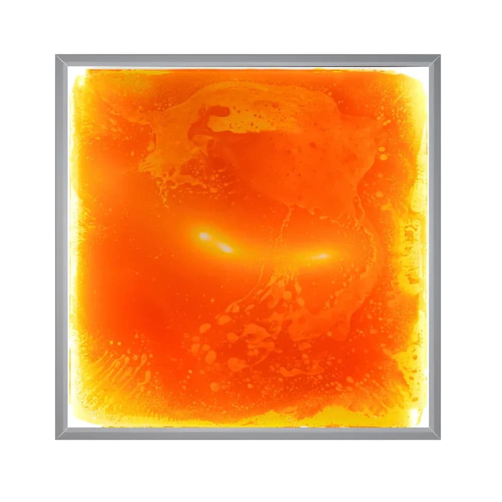 Dală de podea luminoasă cu gel, portocalie – Dimensiune nouă
