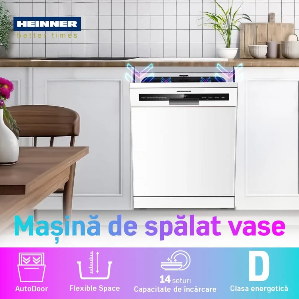 MASINA DE SPALAT VASE HEINNER HDW-FSM60714AWD+++ — miniatură