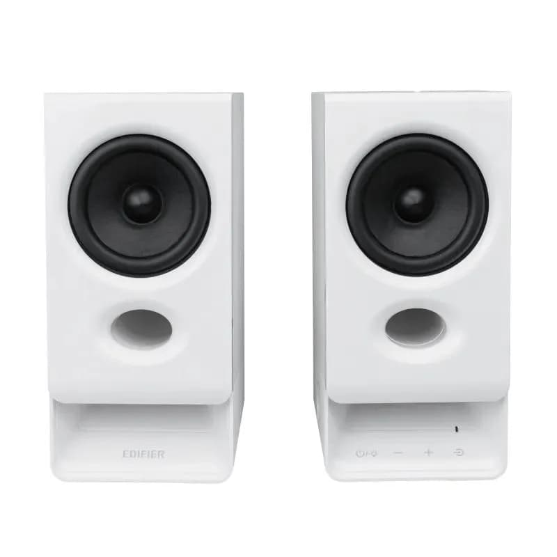 BOXE EDIFIER 2.0, RMS: 5W (2 x 2.5W), bluetooth v6.0, volum, mufa casti, touch panel, AUX/USB-C, Edifier App, USB power, MDF, white, "R20BT-W" — miniatură