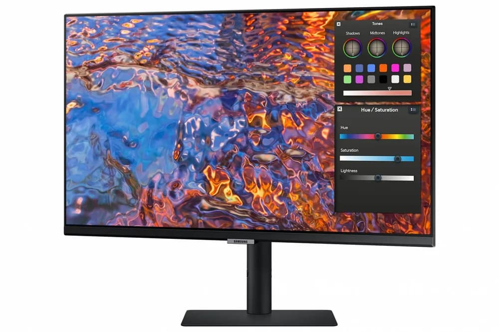 Monitor Samsung 27" LS27B800PXPXEN, Diagonal (inch): 27, Diagonal (cm): 69, Aspect ratio: 16:9, Panel: IPS, Resolution: 3840x2160, Refresh Rate: 60Hz, Response time GtG: 5ms, Brightness (max): 350 cd/m², Contrast (static) : 1000:1, Viewing angle: 178°/178°, Color Gamut Type: 98% DCI, Colours: 1.07B — miniatură