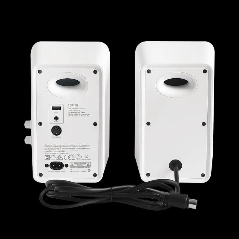 BOXE EDIFIER 2.0, RMS: 30W (2 x 15W), Bluetooth 5.4, USB-A, AUX, WHITE, "QR30-W" — miniatură