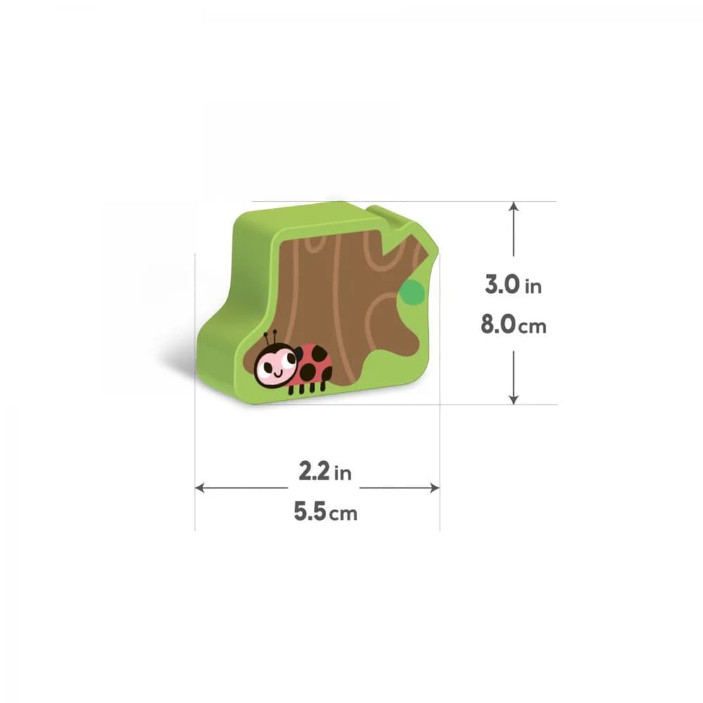 SET ANIMALE IN PADURE, JUCARIE LEMN — miniatură