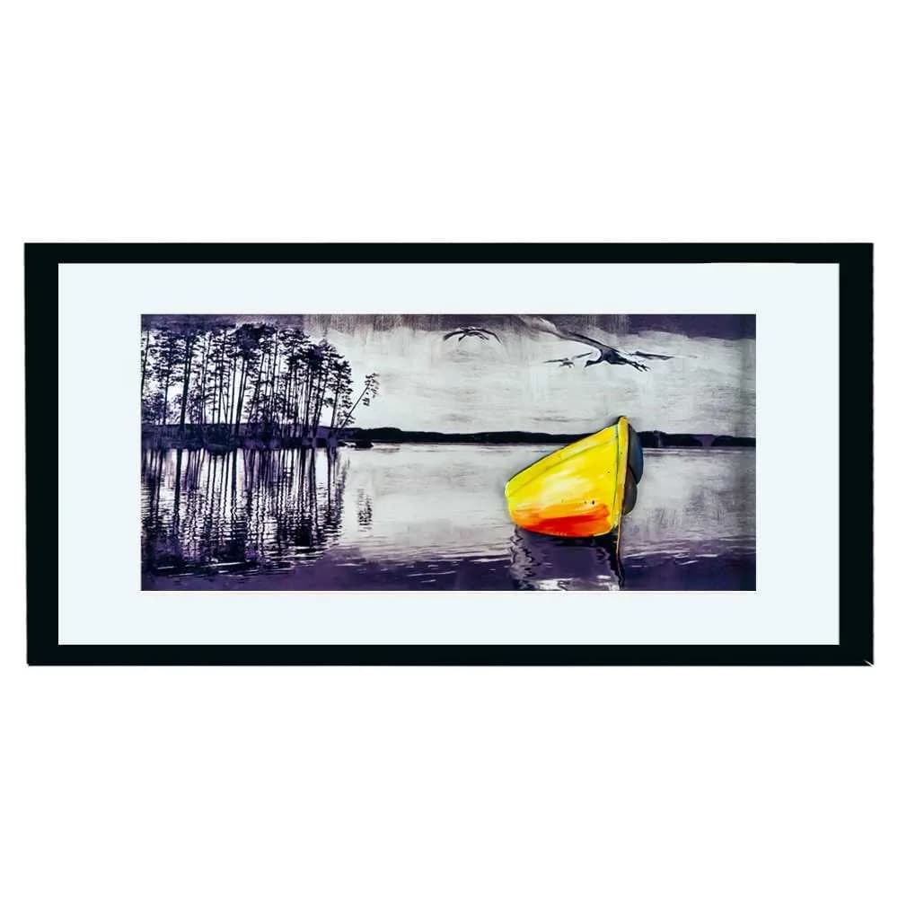 Tablou plastic + sticla, 43x83 cm — miniatură