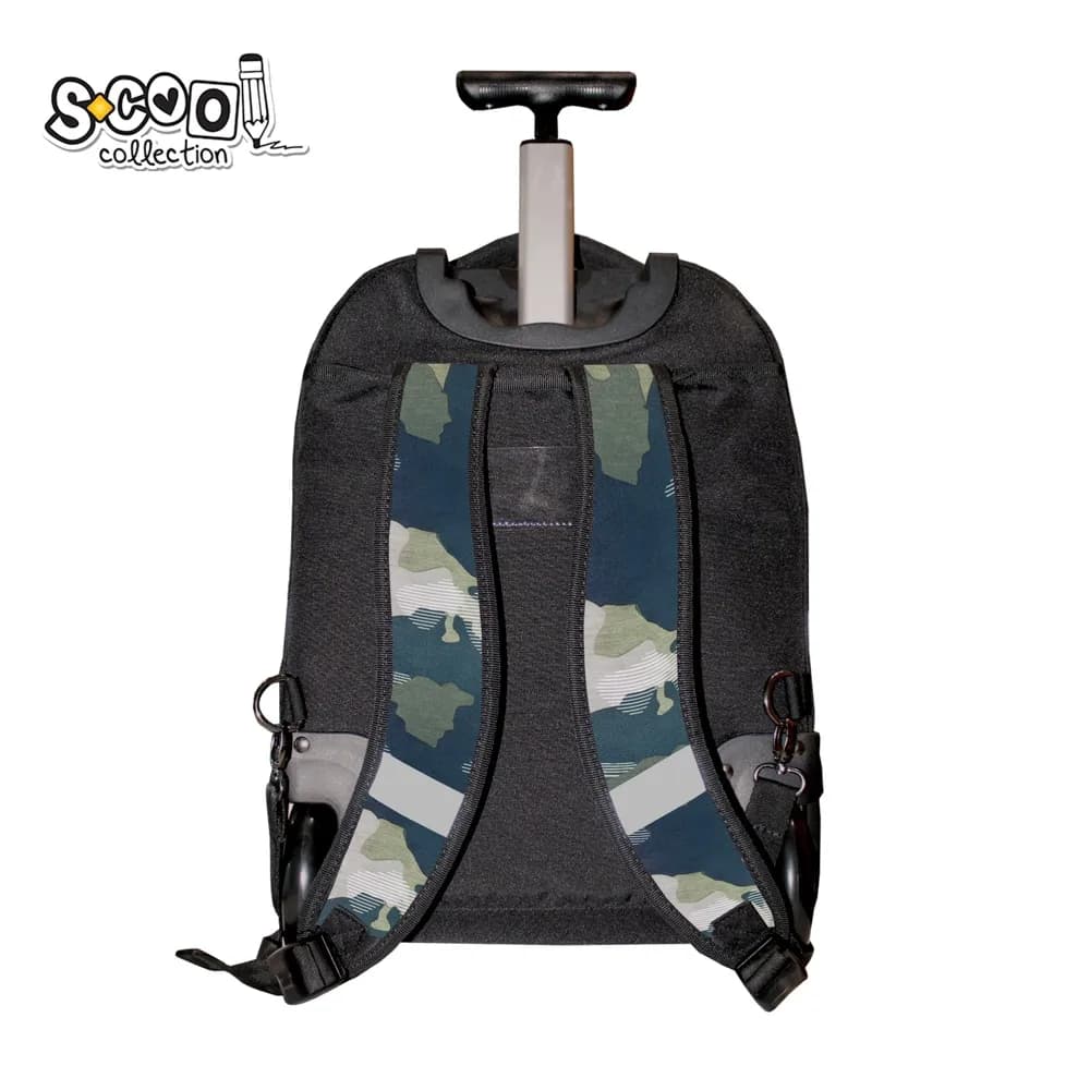 Ghiozdan trolley premium, compartiment laptop, 34x20x49 cm - S-COOL — miniatură