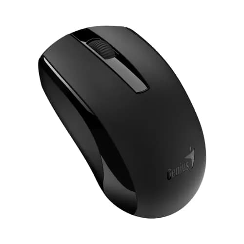Mouse Genius "ECO-8100", PC sau NB, wireless 2.4GHz, optic, 1200 dpi, butoane/scroll 3/1, acumulator, negru, "31030046400" 4710268 262749 — miniatură