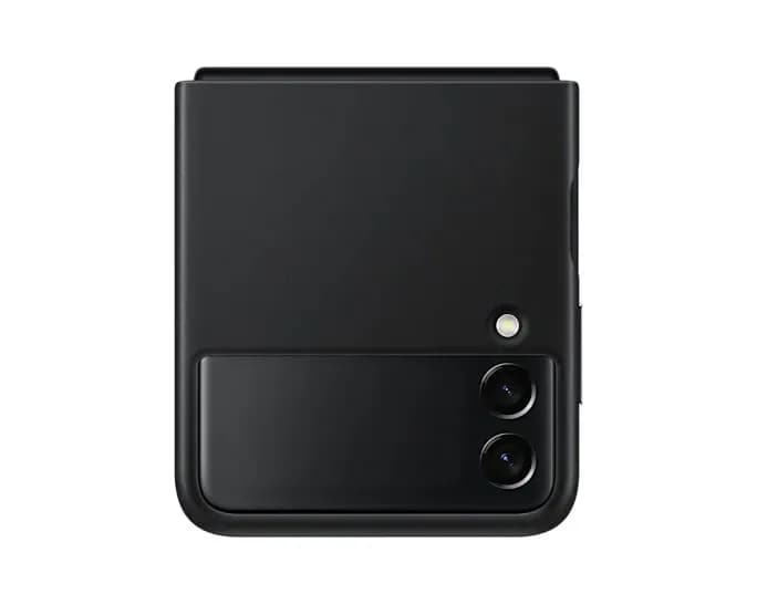 HUSA Smartphone Samsung, pt Galaxy Z Flip3, tip back cover (protectie spate), piele, ultrasubtire, negru, "EF-VF711LBEGWW"