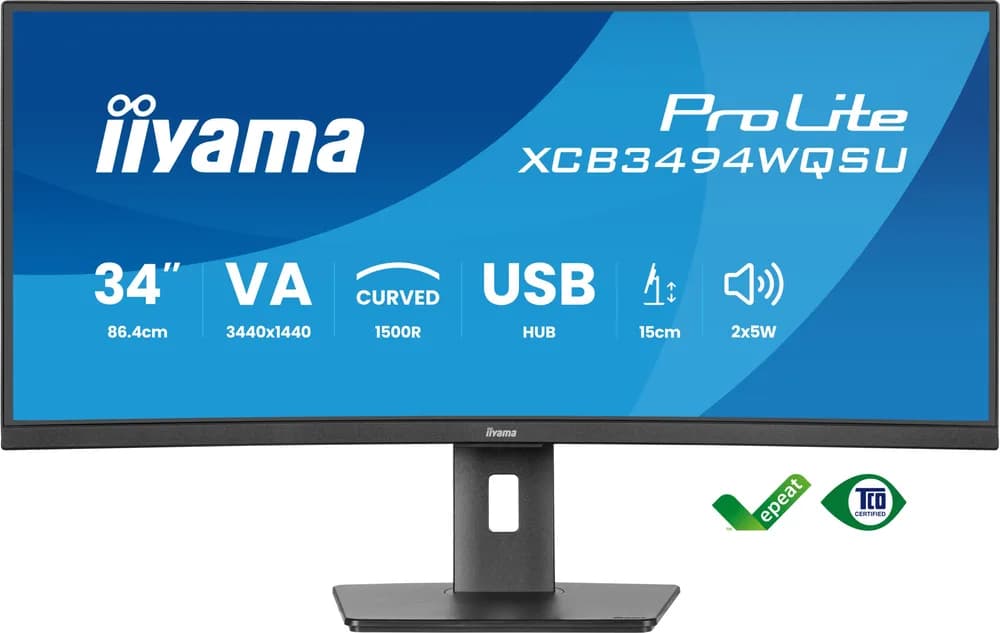Monitoare LED iiyama XCB3494WQSU-B1 "XCB3494WQSU-B1" — miniatură