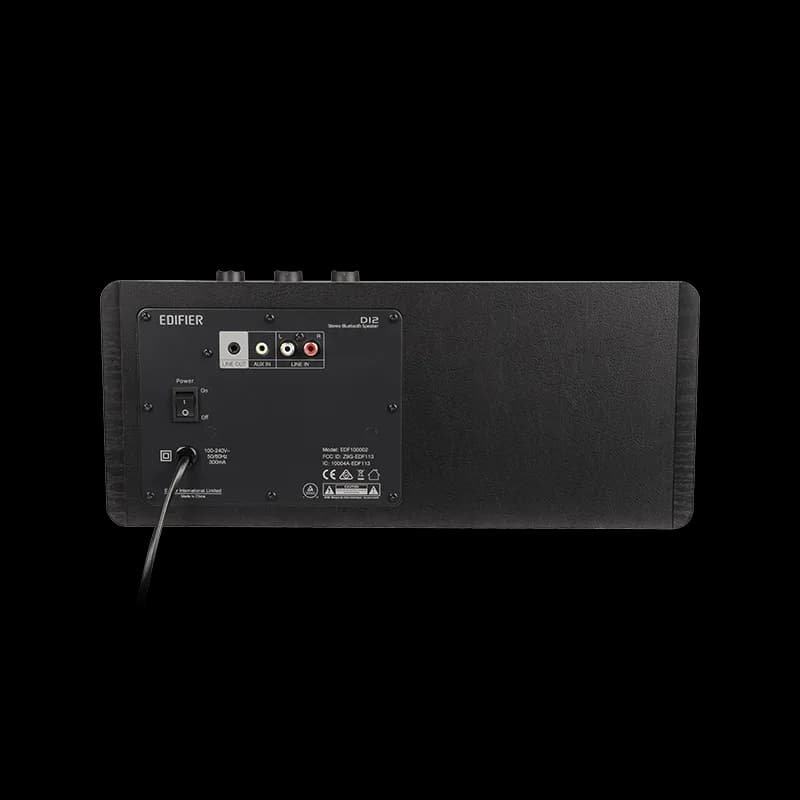 BOXE EDIFIER desktop bluetooth, RMS: 70W (2 x 20W, 2 x 15W), Bluetooth 5.0, RCA, AUX, Line-Out, black, "D12-BK" — miniatură