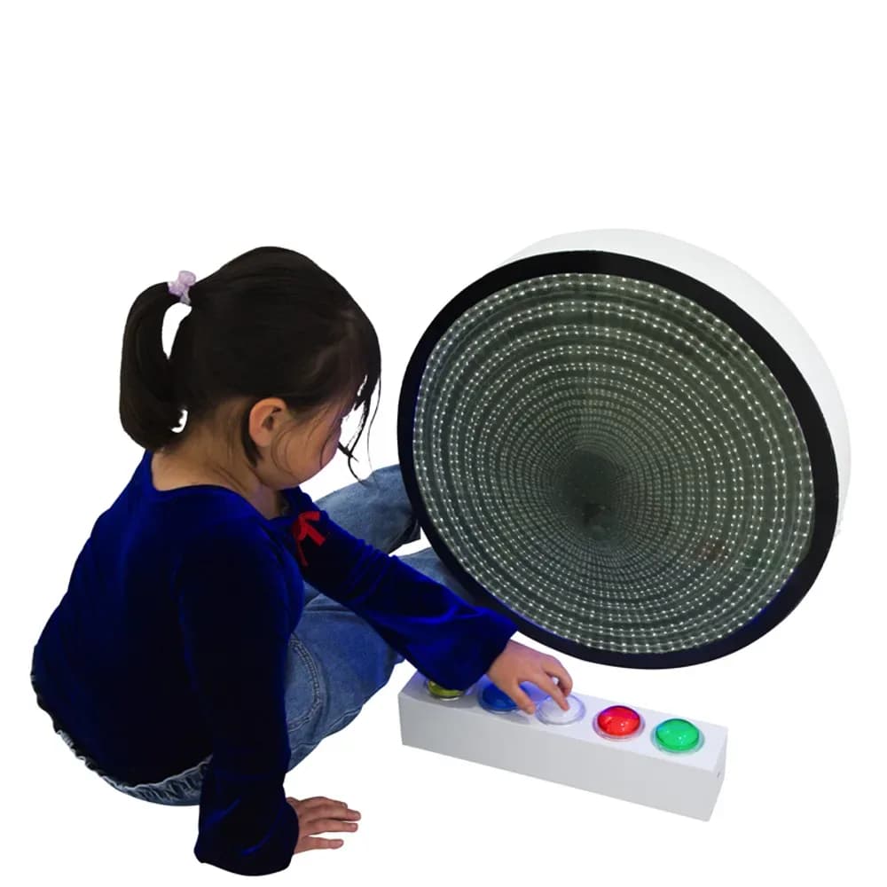 Oglindă infinită 60cm cu butoane mari pe telecomandă — miniatură