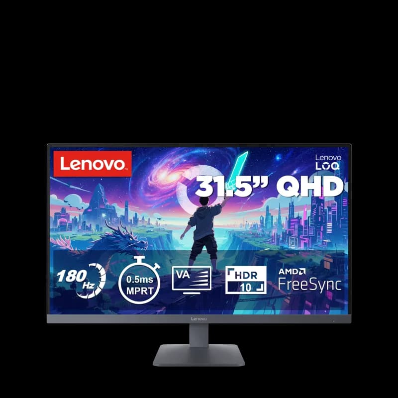 Monitor Gaming Lenovo LOQ 32Q-10, 31.5", 2560 x 1440 pixeli, Grey