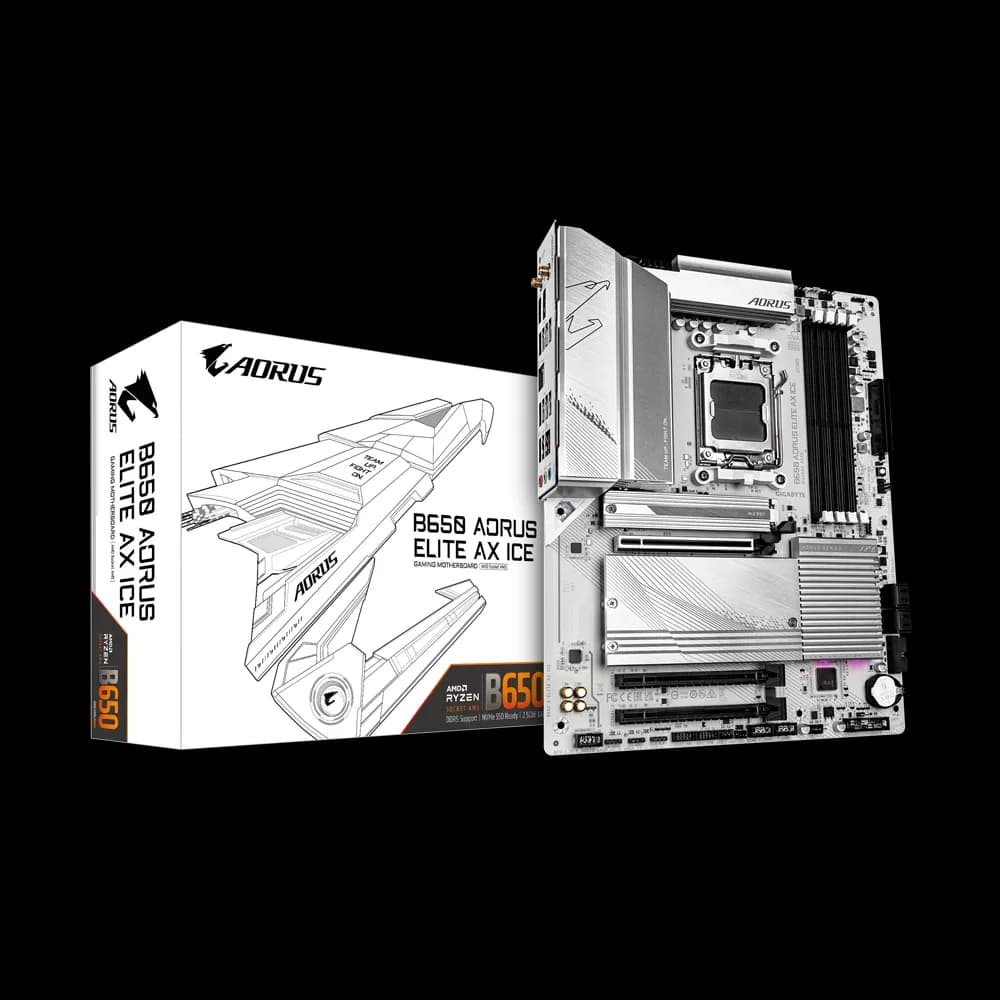 Placa de baza Gigabyte B650 AORUS ELITE AX ICE, Socket AM5, DDR5, ATX