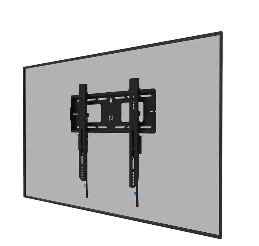 Suport perete Neomounts heavy duty, pentru display-uri interactive si ecrane grele de pana la 32-75", sistem de prindere VESA 400x400, greutate maxima suportata 100kg, fix, distanta fata de perete 4.2cm, cu sistem ce permite prinderea/desprinderea usoara a display-ului, securizabil cu lacat (nu este