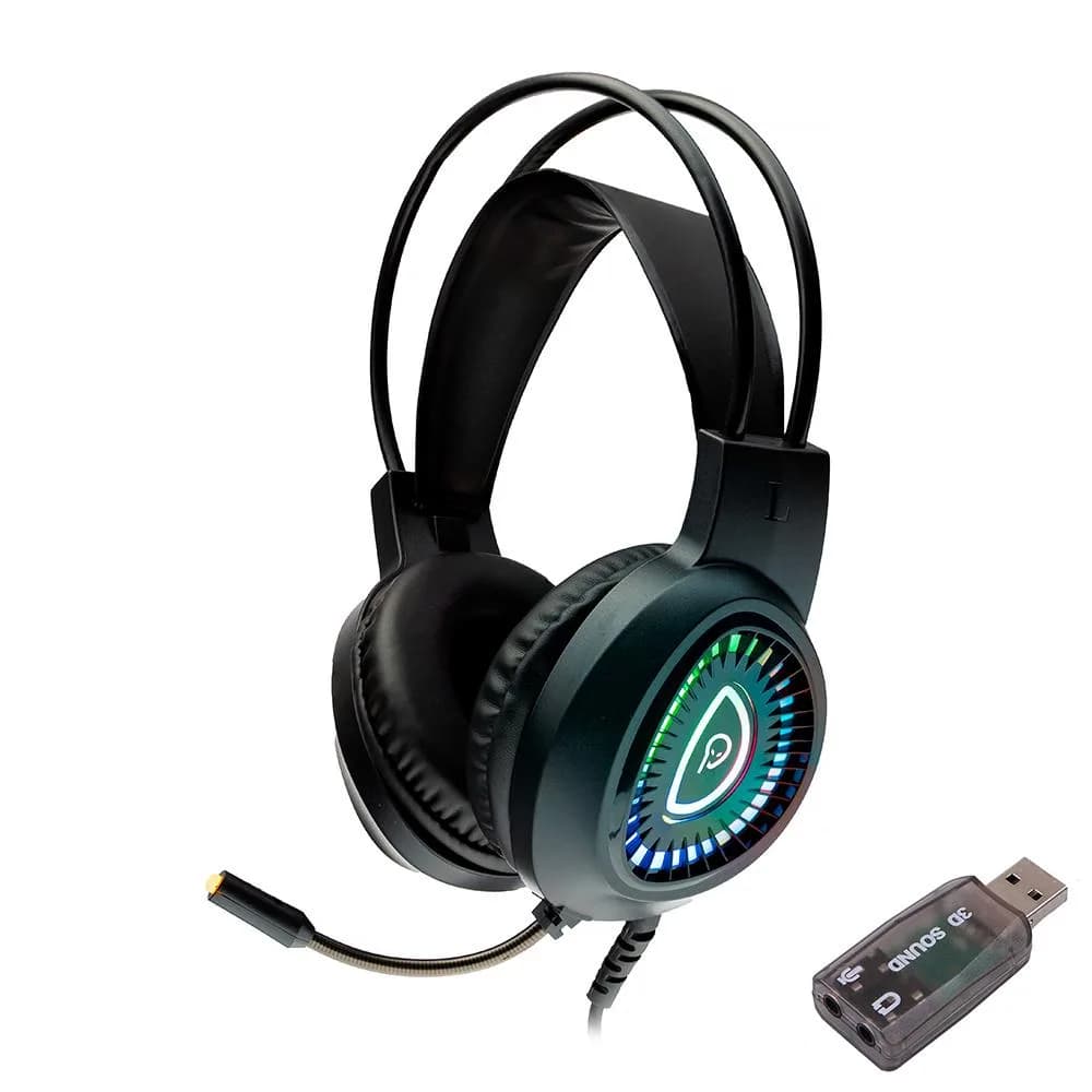 Casti Gaming Over-ear Spacer SPGH-PHANTOM-USB, Wired, Negru
