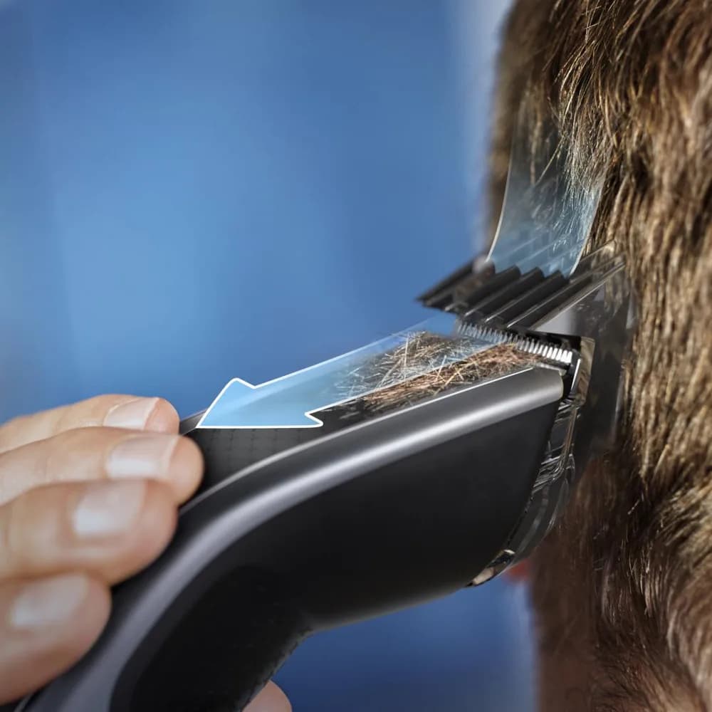 Aparat de tuns PHILIPS Hairclipper Seria 5000 HC5630/15, Acumulator, 90 min autonomie, Argintiu, L x A x I (mm) 69x193x224 — miniatură