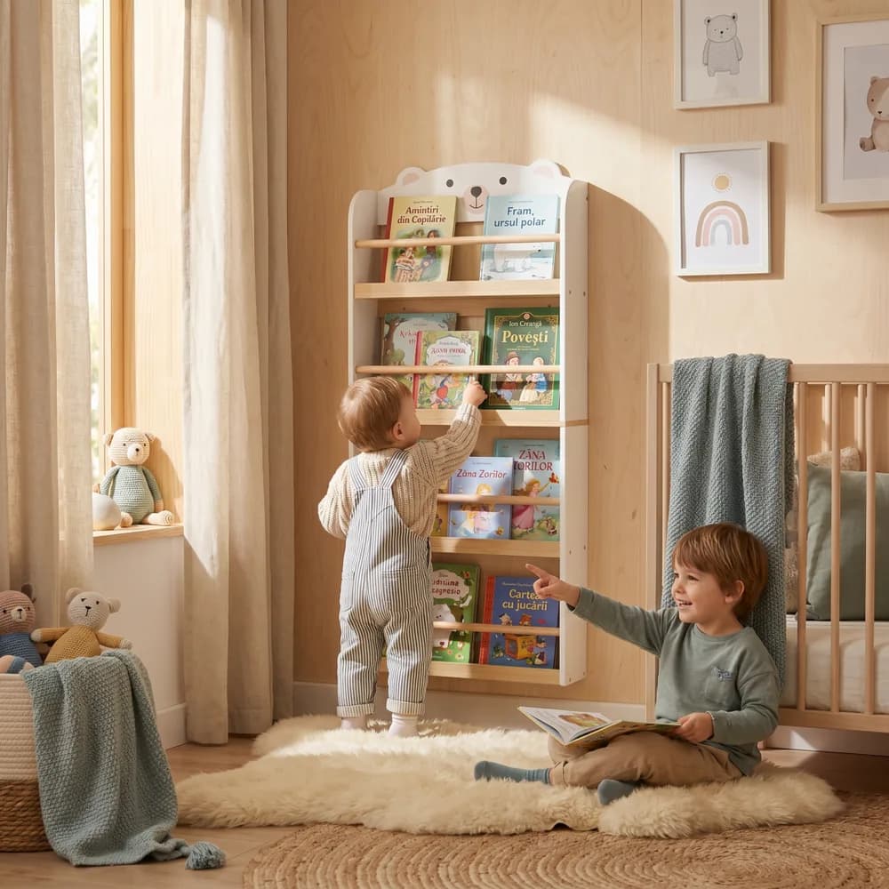 Biblioteca carti si jucarii Bear, U-Grow — miniatură