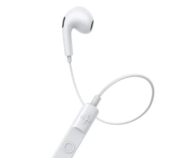 CASTI Baseus Encok C17, pt smartphone, control volum + microfon pe fir, conectare prin cablu USB Type-C, lungime cablu 1.1m, alb "NGCR010002" - 6932172604264 — miniatură