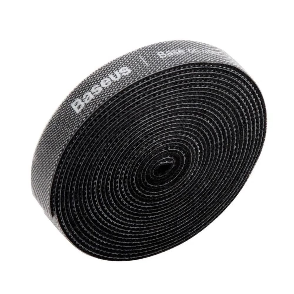 ORGANIZATOR cabluri tip Velcro Baseus Colourful Circle, 3m, negru "ACMGT-F01" - 6953156293496