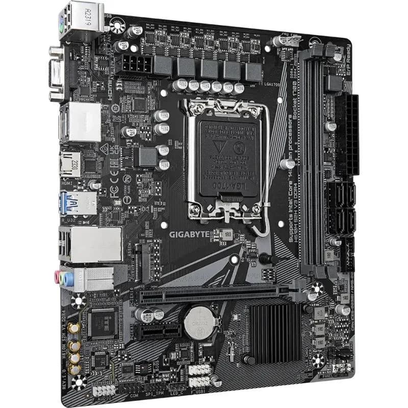 Placa de baza Gigabyte H610M S2H V3, Socket 1700, DDR4, Micro-ATX — miniatură