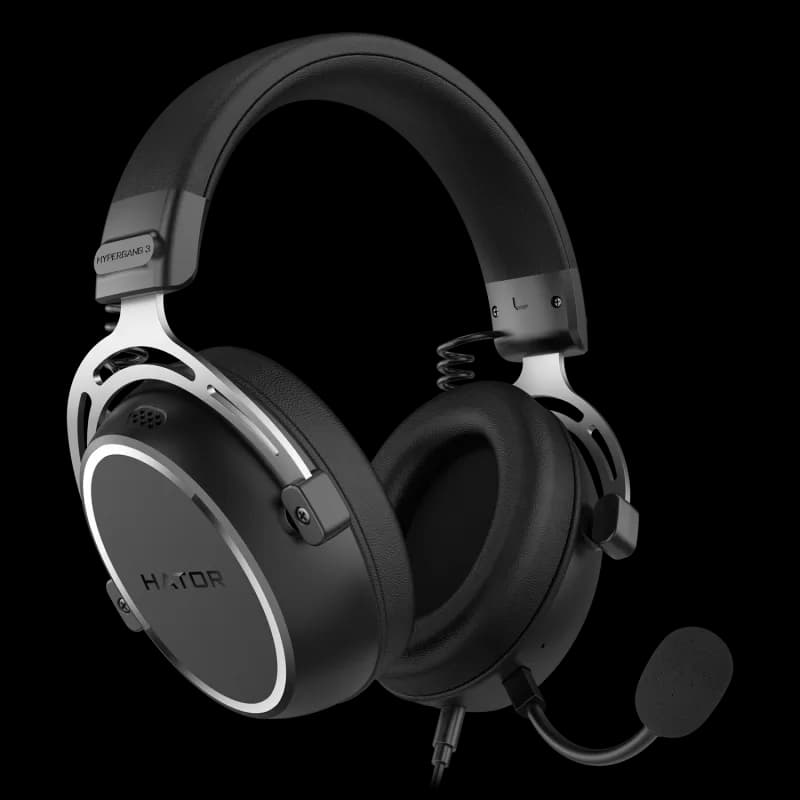 Casti Gaming Head-band HATOR HYPERGANG 3 Hi-Res, Wired, Negru