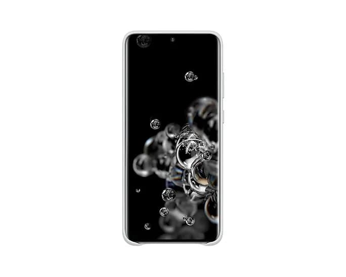 HUSA Smartphone Samsung, pt Galaxy S20 Ultra, tip back cover (protectie spate), piele, ultrasubtire, gri, "EF-VG988LSEGEU" — miniatură
