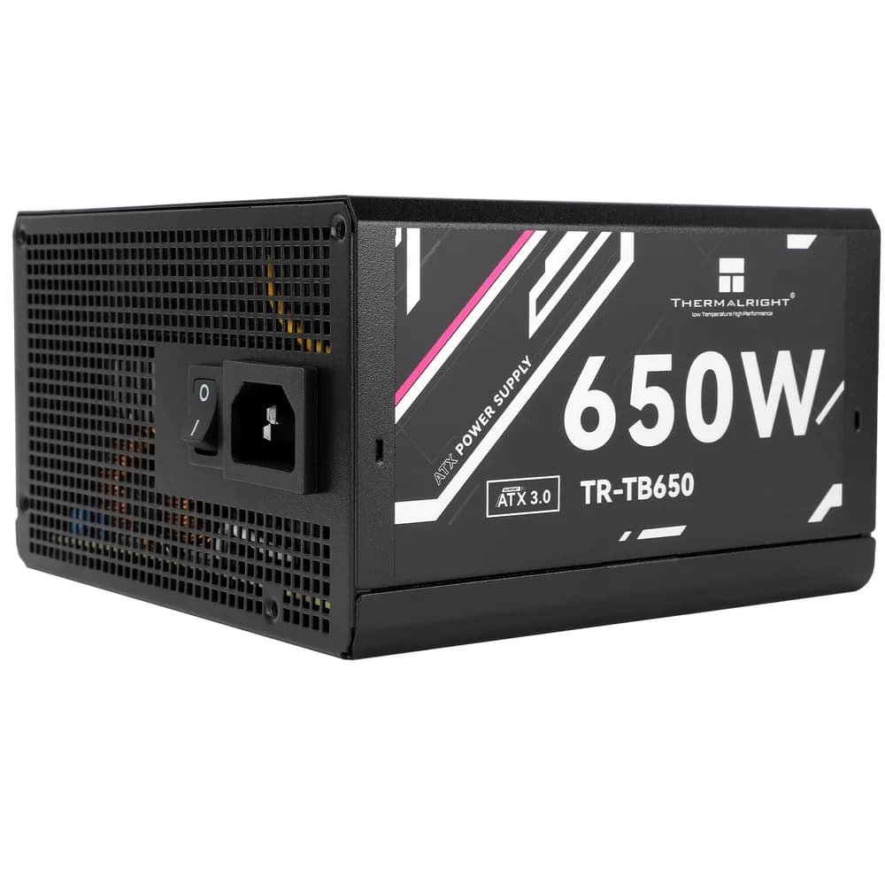 SURSA Thermalright "TB650", 650W, certificare 80 Plus Gold, full modular, DC to DC, fan 120mm, negru, "TR-TB650" — miniatură