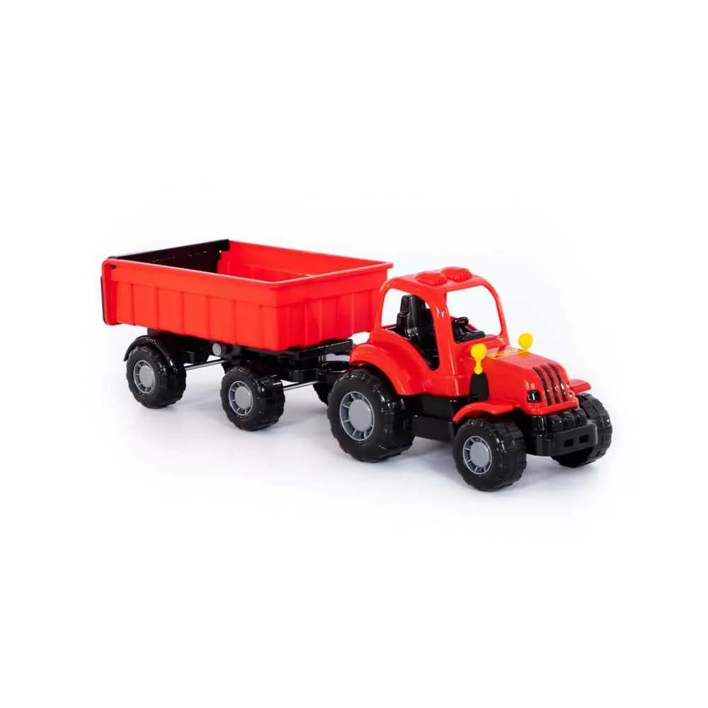 Tractor cu remorca - Hardy, 44x13x14 cm, Polesie — miniatură