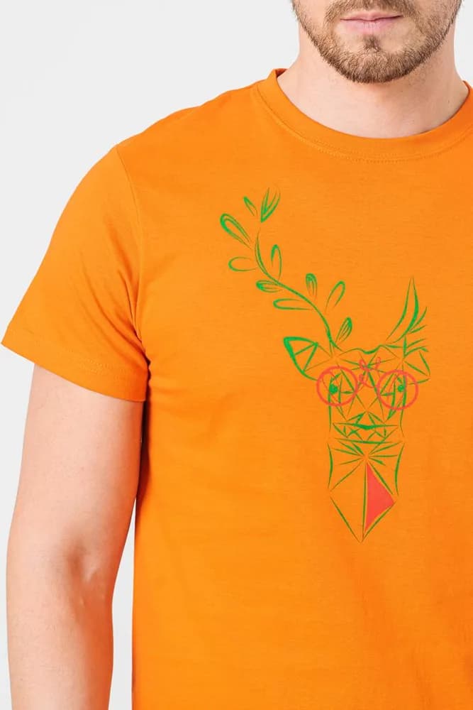 TRICOU CERB FAMILIE BARBATI ORANGE-XL — miniatură